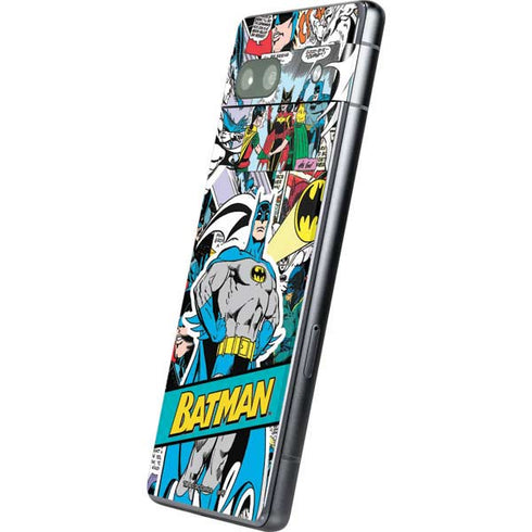 DC Comics Batman Vintage Pose Collage Art Google Pixel 7a Skin